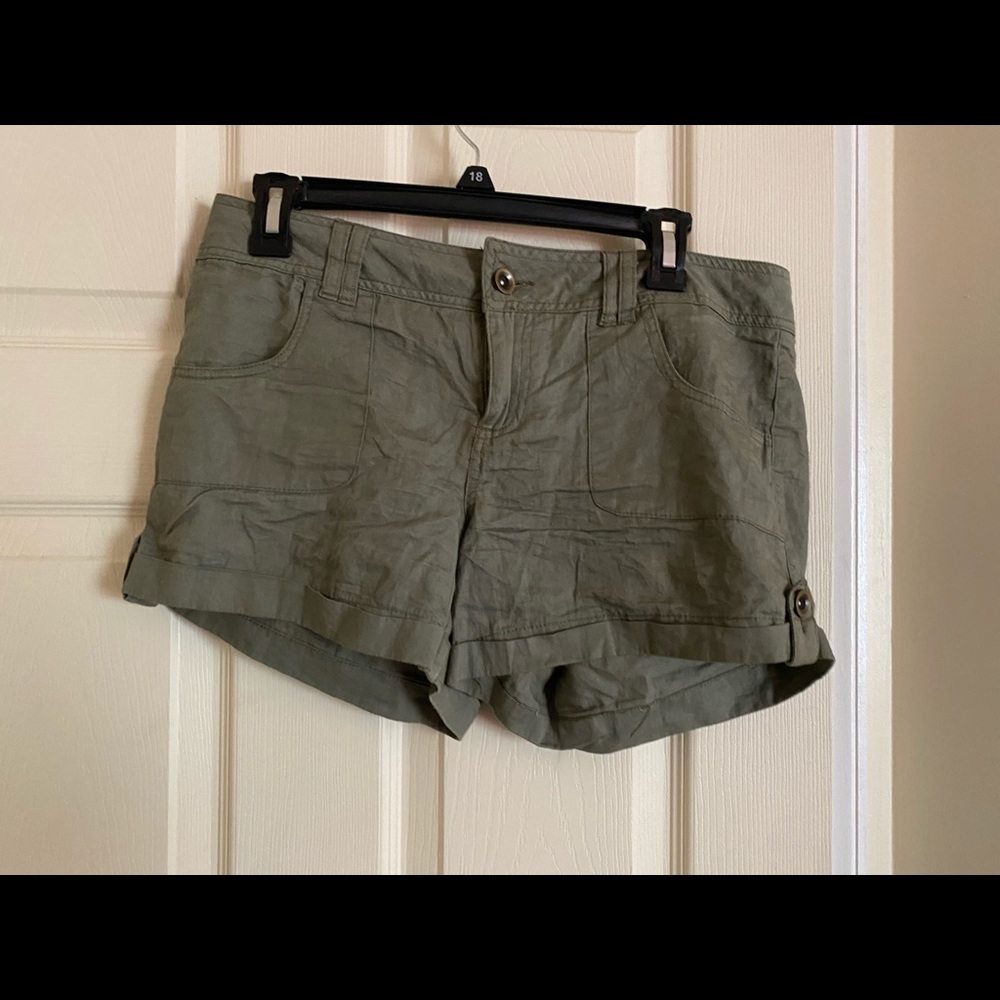 green shorts